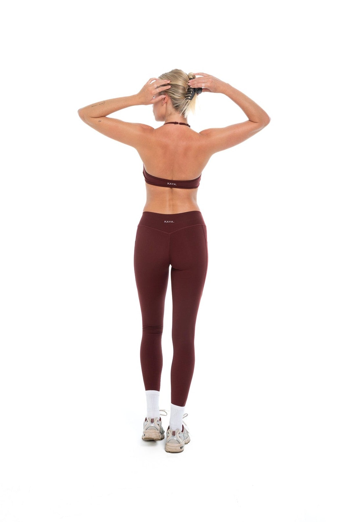 Burgundy - Classic Legging — Mid Rise