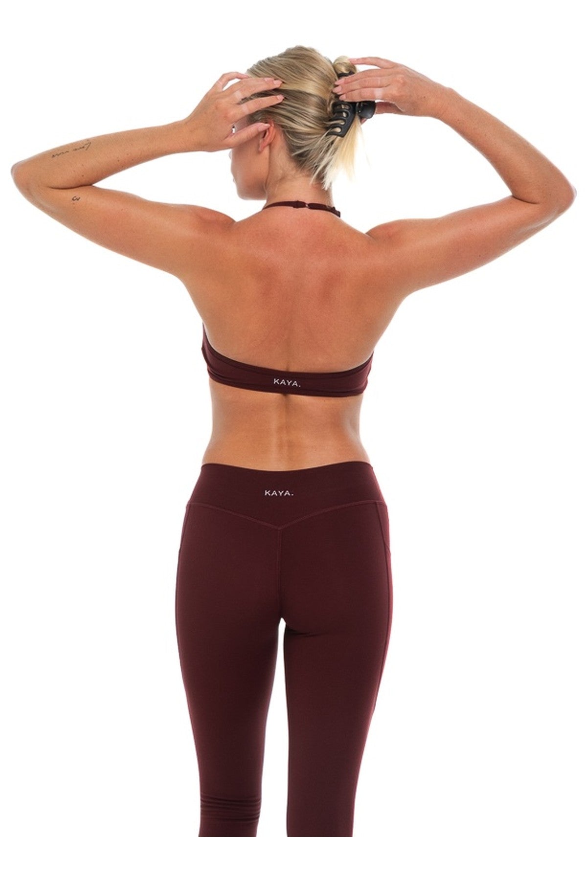 Burgundy - Classic Halter Bra
