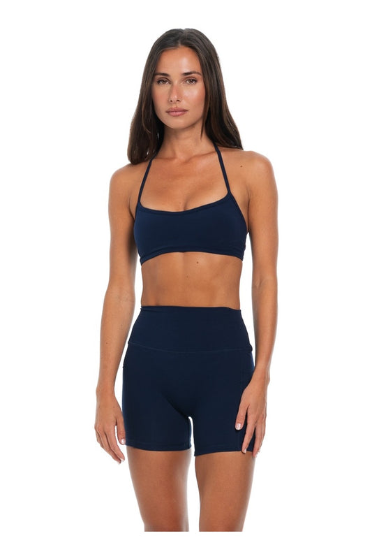 Classic Halter Bra | Navy