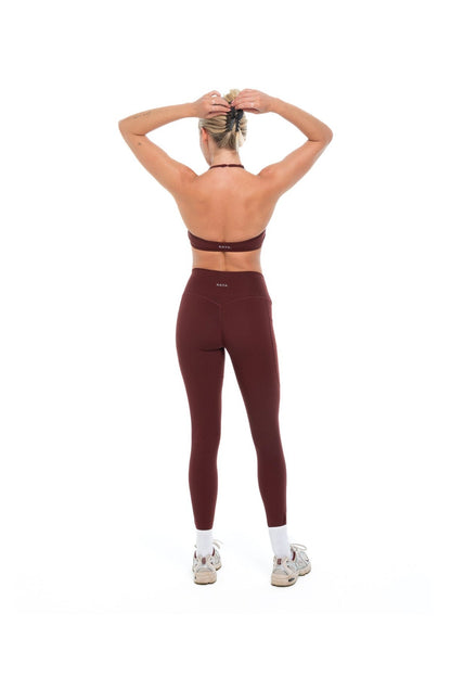 Burgundy - Classic Legging — High Rise