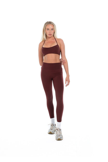 Classic Legging | High Rise | Burgundy