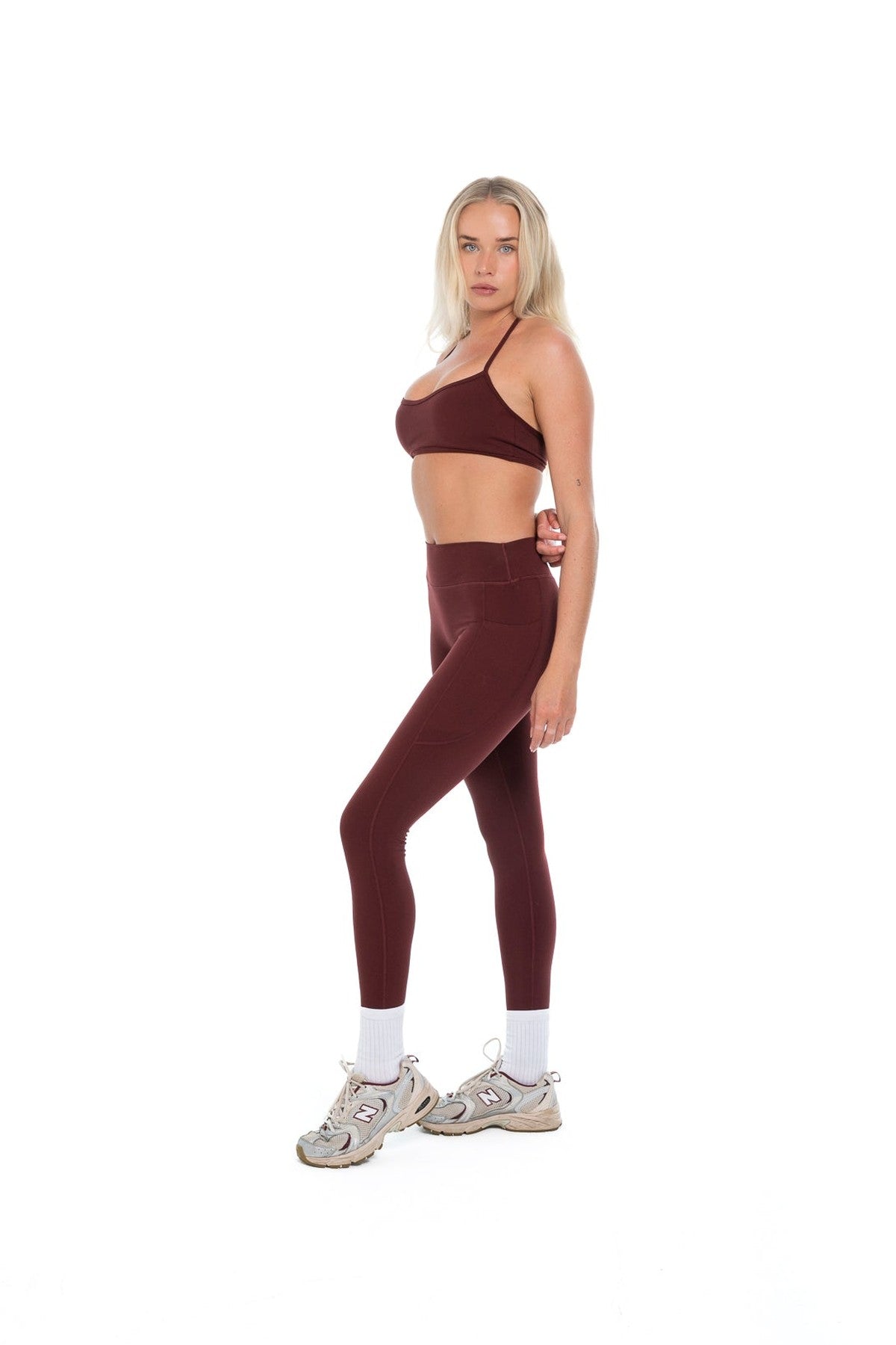 Classic Legging | Mid Rise | Burgundy