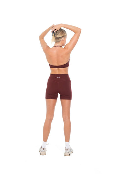 Classic Shorts | High Rise | Burgundy