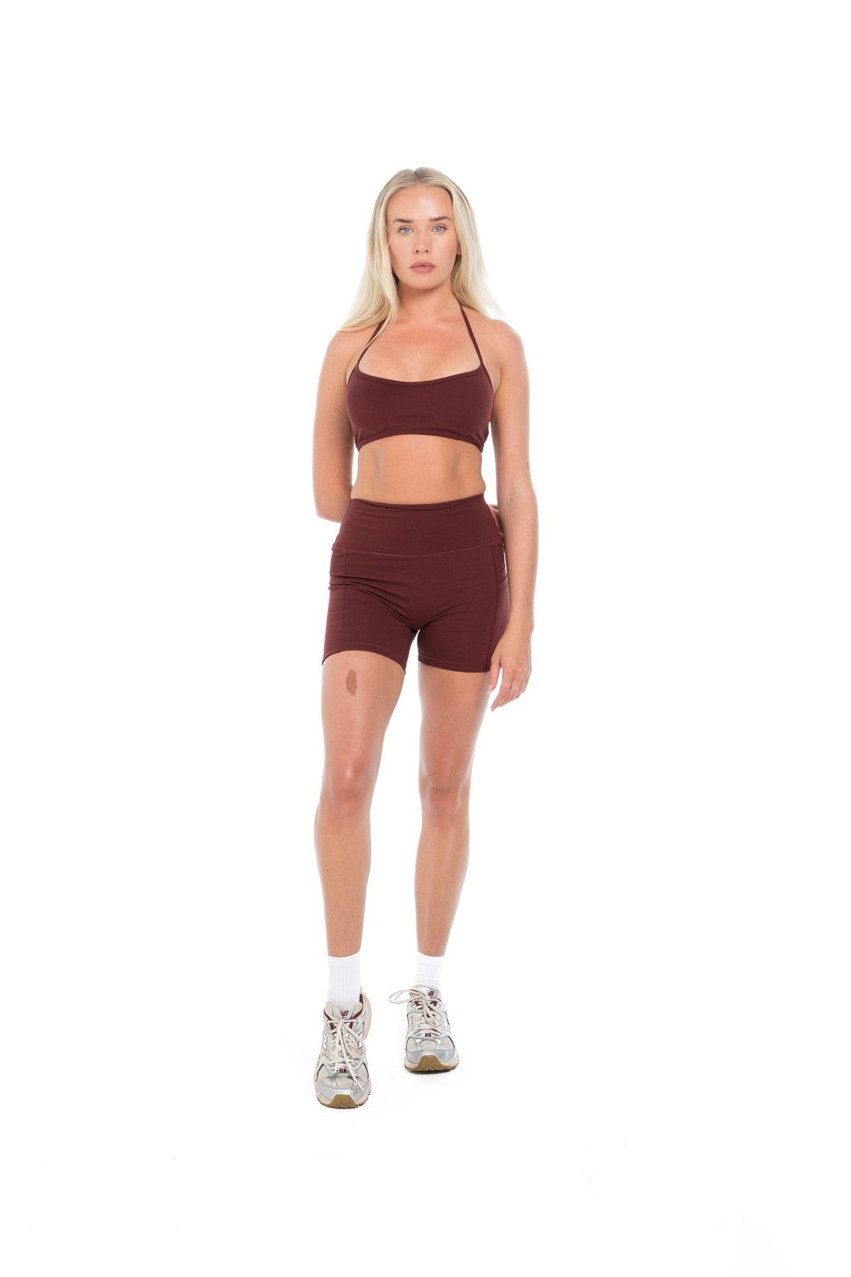 Burgundy - Classic Shorts — High Rise