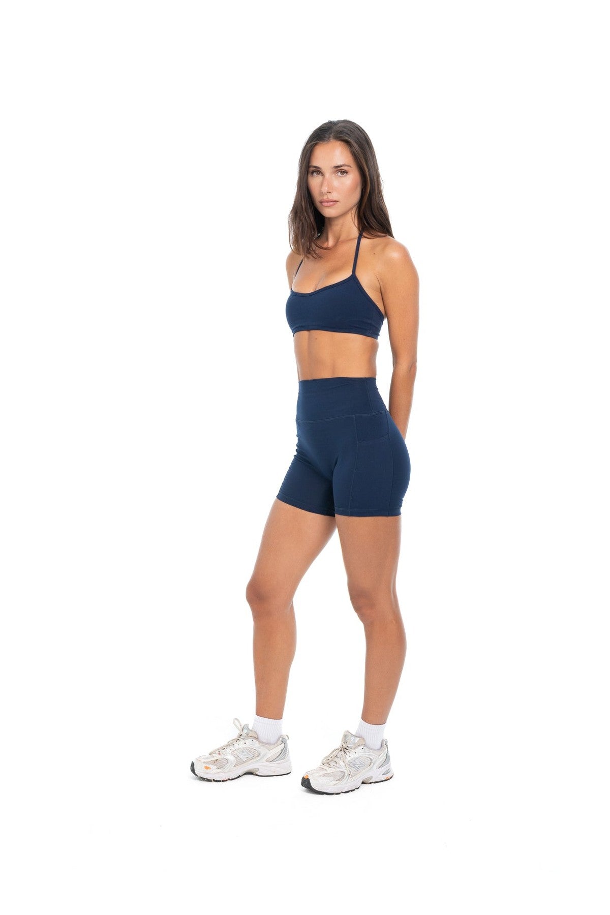 Navy - Classic Shorts — High Rise